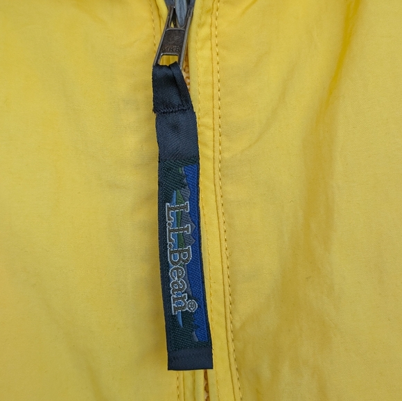 LL Bean Fisherman Mesh Lined Windbreaker Jacket Sz L Cinchable Men's Outdoor Y2K - Picture 5 of 16